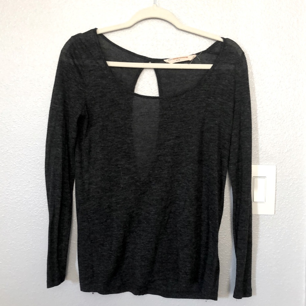 Sexy back long sleeve top